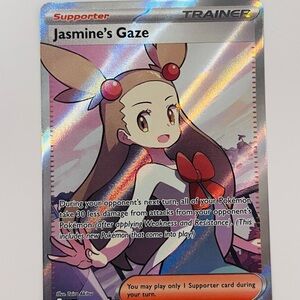 Jasmine's Gaze Supporter Card Pokemon NM w/ Sleeve